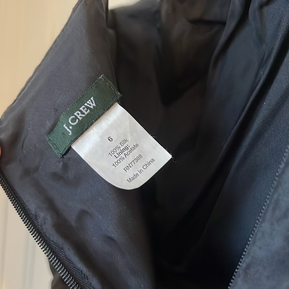 Vintage J. Crew Cocktail Dress 100% Silk 6 - Picture 6 of 7